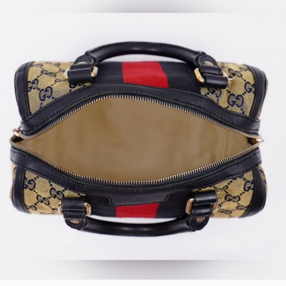 ❌️SOLD SOLD SOLD❌️Gucci Gg MonogramVintage Cherry Line mini Boston Bag - Picture 10 of 16